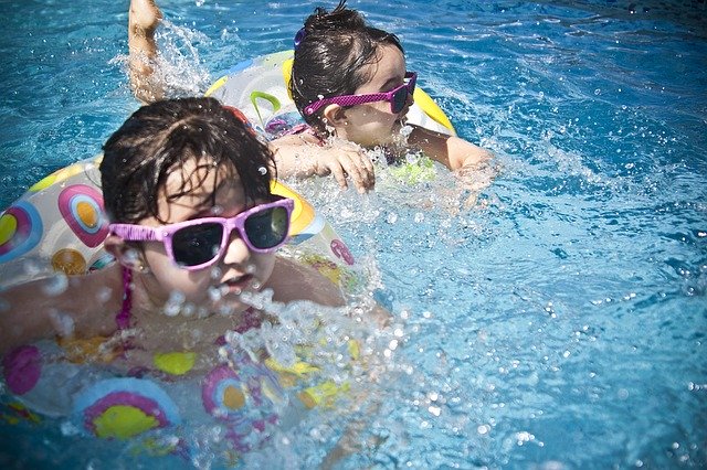 Sunglasses by the pool